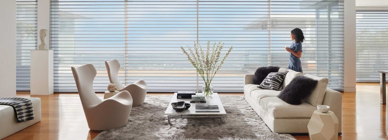 Silhouette® Window Shades near Fort Mill, South Carolina (SC) with beautiful fabrics and different opacities.